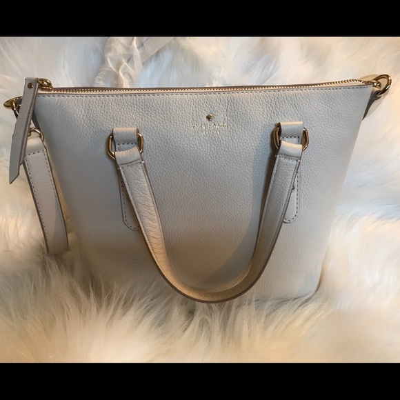 NWT Kate Spade ♠️ Ivory Crossbody or Satchel purse - Picture 8 of 8